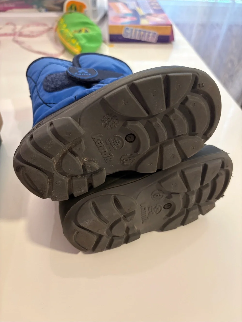 Kamik Kids Blue and Black Waterproof Winter Boots